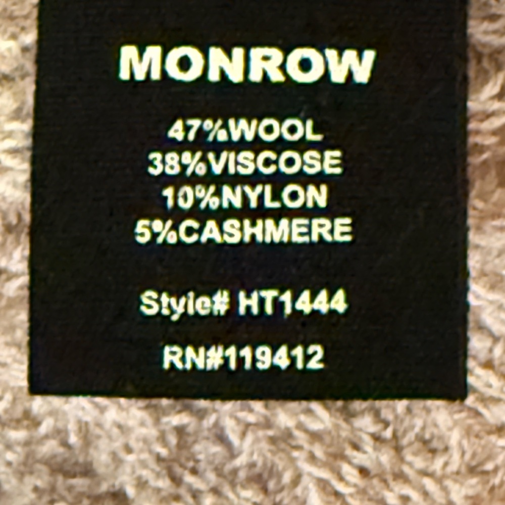 NWT Monrow Women's Wool Cash Space Dye Vintage top and pants size XS - Picture 14 of 15